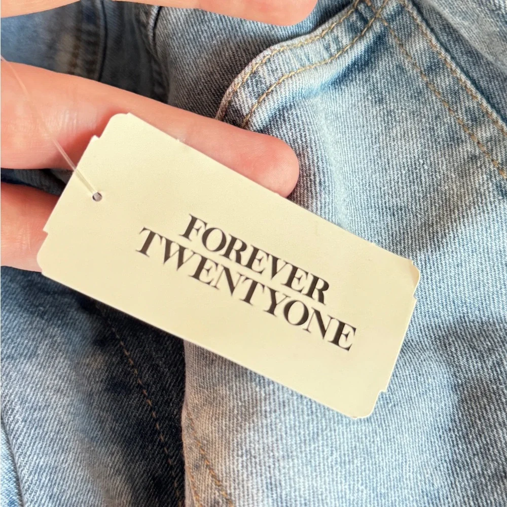 Forever 21 Light Blue Denim Jumper - Picture 3 of 3